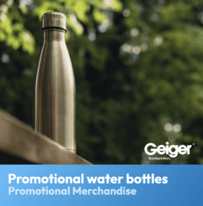 Promotional drinks bottles from Geiger promotional products.