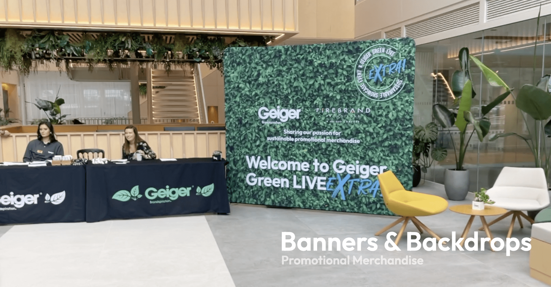 Branded Banners, Backdrops and Event Props from geiger promotional merchandise