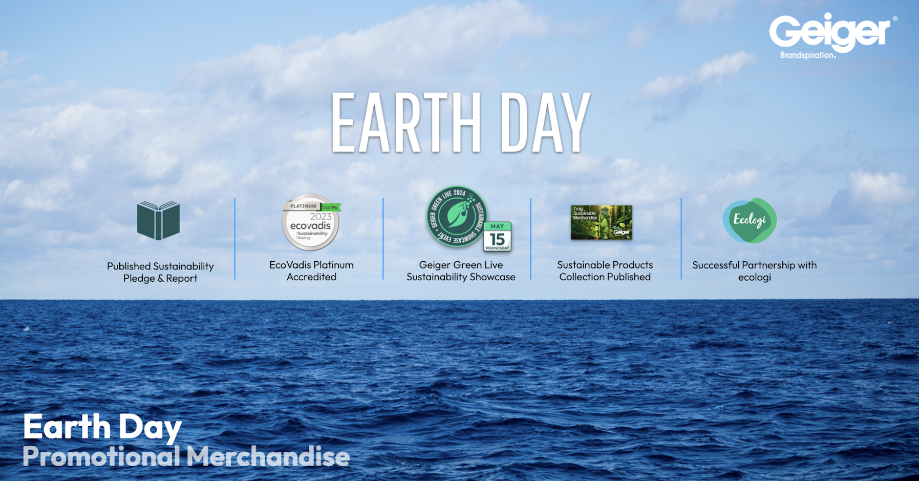 sustainable promotional merchandise this earth day from Geiger promotional products 