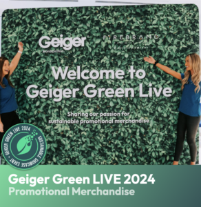 Gieger Green LIVE - the UK's largest sustainability product showcase from Geiger promotional products
