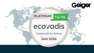Geiger Achieves First Global EcoVadis Platinum Rating