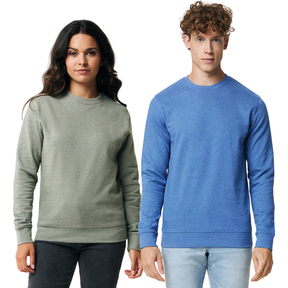 IQONIQ Denali recycled cotton crew neck undyed