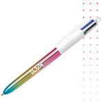 branded 4 colour rainbow bic pen