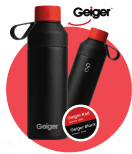 Geiger branded ocean bottle 