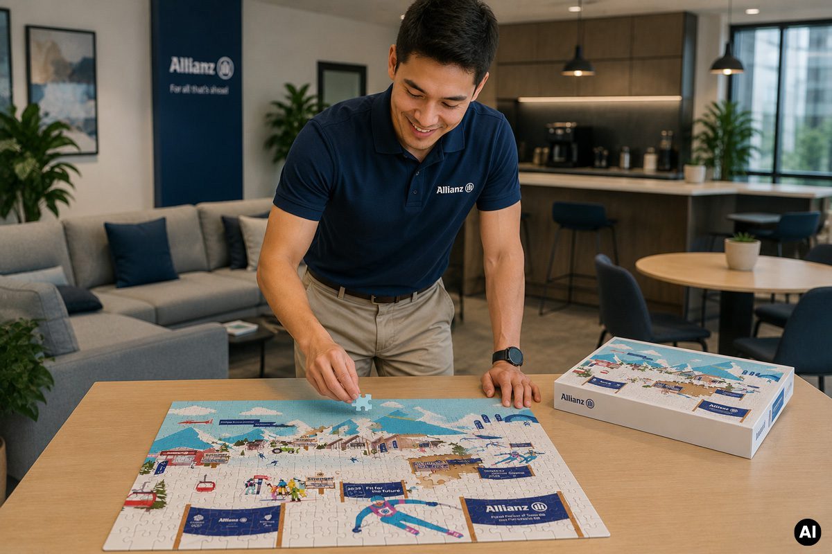 Allianz-Team-Member-finishing-puzzle