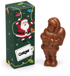 Santa 3D Chocolate With Branded Box