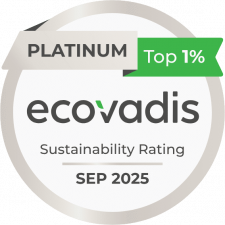 EcoVadis Platinum 2025 logo